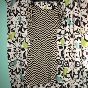 Chevron Knee Length Dress